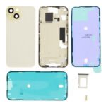 Rear Cover kit (excl. Logo) - Yellow, For iPhone 15