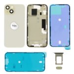 Rear Cover (Pulled) - Yellow, For iPhone 15