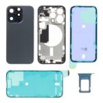 Rear Cover (excl. Logo) - Blue Titanium, For iPhone 15 Pro