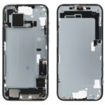 Middle Frame (Pulled A) incl. small parts - Blue, For iPhone 15 Plus