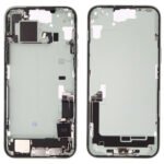 Middle Frame (Pulled B) incl. small parts - Green, For iPhone 15 Plus