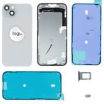 Rear Cover (Pulled) - Blue, For iPhone 15 Plus