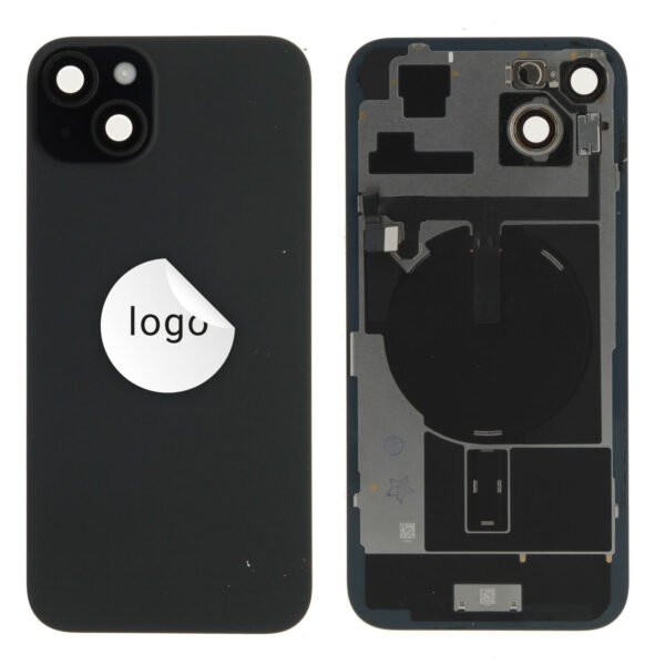 Back Glass (Pulled C) - Black, For iPhone 15 Plus