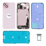 Rear Cover (Pulled B) incl. small parts - Pink, For iPhone 15 Plus