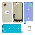Rear Cover (Pulled A) incl. small parts - Yellow, For iPhone 15 Plus