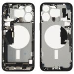 Middle Frame (Pulled A) incl. small parts - Blue, For iPhone 15 Pro Max