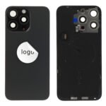Back Glass (Pulled B) - Black, For iPhone 15 Pro Max