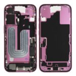 Middle Frame (Pulled B) incl. small parts - Pink, For iPhone 16