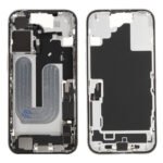 Middle Frame (Pulled A) incl. small parts - White, For iPhone 16
