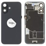 Back Glass (Pulled B) - Black, For iPhone 16