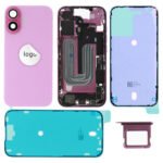 Rear Cover (Pulled B) incl. small parts - Pink, For iPhone 16
