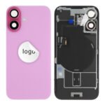 Back Glass (Pulled B) - Pink, For iPhone 16