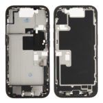 Middle Frame (Pulled B) incl. small parts - Black, For iPhone 16 Pro