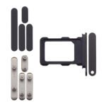 Keyset + Simcard Tray - Black, For iPhone 16 Pro