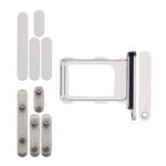 Keyset + Simcard Tray - White, For iPhone 16 Pro
