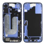 Middle Frame (Pulled A) incl. small parts - Blue, For iPhone 16 Plus
