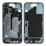 Middle Frame (Pulled A) incl. small parts - Green, For iPhone 16 Plus