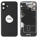 Back Glass (Pulled B) - Black, For iPhone 16 Plus
