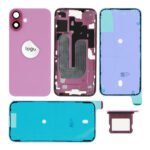 Rear Cover (Pulled) - Pink, For iPhone 16 Plus