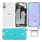 Rear Cover (Pulled B) incl. small parts - White, For iPhone 16 Plus