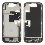 Middle Frame (Pulled B) incl. small parts - Black, For iPhone 16 Pro Max