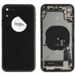 Rear Cover (Pulled B) incl. small parts - Black, For iPhone XR
