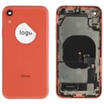 Rear Cover (Pulled B) incl. small parts - Coral, For iPhone XR