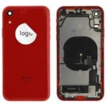 Rear Cover (Pulled A) incl. small parts - Red, For iPhone XR
