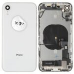 Rear Cover (Pulled A) incl. small parts - White, For iPhone XR