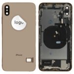 Rear Cover (Pulled B) incl. small parts - Gold, For iPhone XS Max