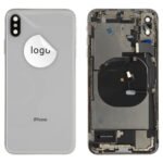 Rear Cover (Pulled B) incl. small parts - Silver, For iPhone XS Max