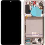 OLED Touchscreen (excl. cam) - Phantom White, Galaxy S21; SM-G991B