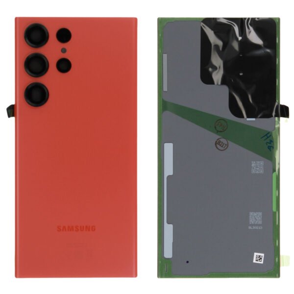 Back Glass - Red, Galaxy S23 Ultra; SM-S918B