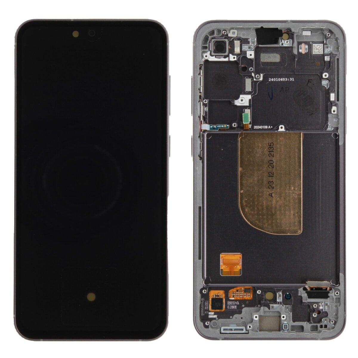 OLED Touchscreen (incl. pre-assembled frame) - Black, Galaxy S23 FE; SM-S711 - Image 1