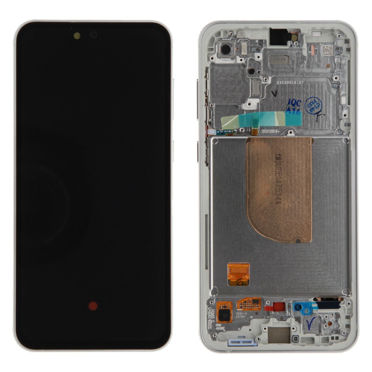 OLED Touchscreen (incl. pre-assembled frame) - White, Galaxy S23 FE; SM-S711 - Image 1