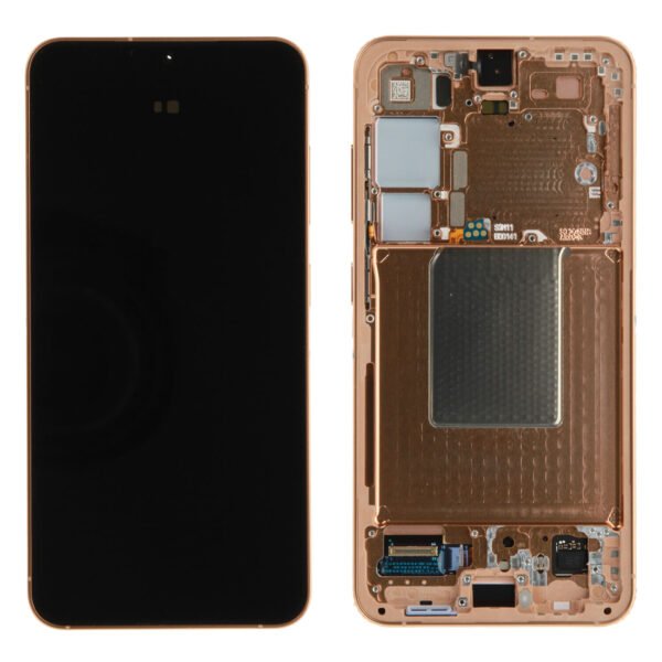 OLED Touchscreen (incl. pre-assembled frame) - Sandstone Orange, Galaxy S24; SM-S921