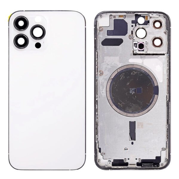 Rear Cover (excl. Logo) - Silver, For iPhone 13 Pro Max