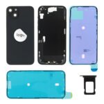 Rear Cover (Pulled B) incl. small parts - Black, For iPhone 15 Plus