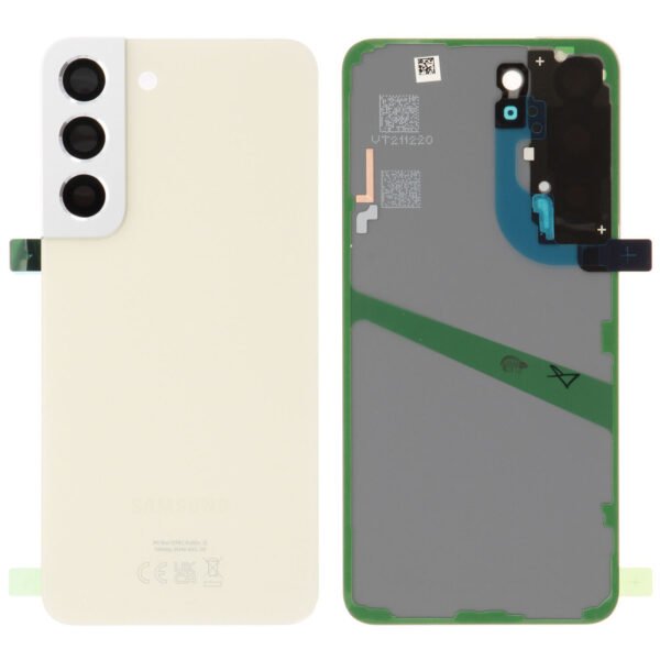 Back Glass - Cream, Galaxy S22; SM-S901B