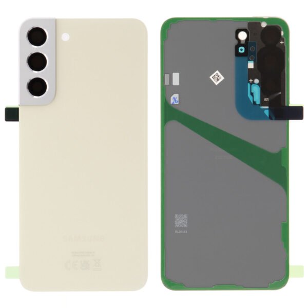 Back Glass - Cream, Galaxy S22 Plus; SM-S906B