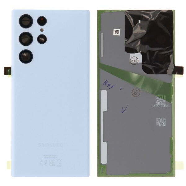 Back Glass - Sky Blue, Galaxy S22 Ultra; SM-S908