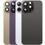 Rear Cover (excl. Logo) - Black, For iPhone 14 Pro Max